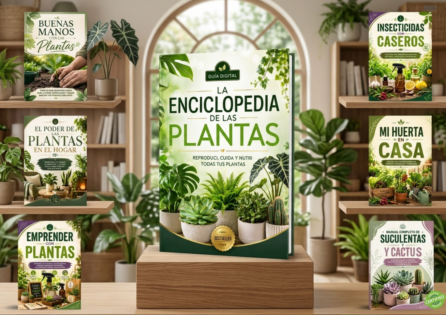 LA ENCICLOPEDIA DE LAS PLANTAS + 6 GUIAS DE REGALO